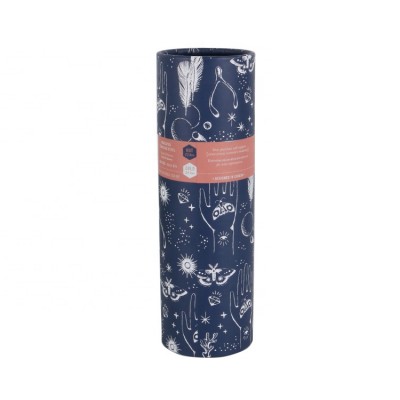 Customized creative round kraft paper tube with art design