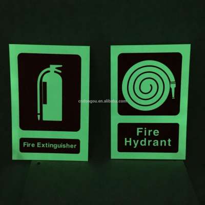 high quality luminous photoluminescent safety exit arrow sign